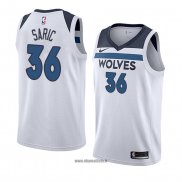 Maillot Minnesota Timberwolves Dario Saric No 36 Association 2018 Blanc