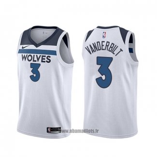 Maillot Minnesota Timberwolves Jarred Vanderbilt NO 3 Association Blanc