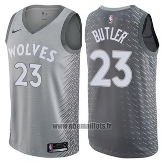 Maillot Minnesota Timberwolves Jimmy Butler No 23 Ville Gris