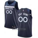 Maillot Minnesota Timberwolves Personnalise 2017-18 Bleu