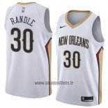 Maillot New Orleans Pelicans Julius Randle No 30 Association 2018 Blanc