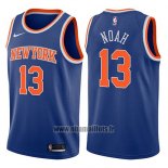 Maillot New York Knicks Joakim Noah No 13 Icon 2017-18 Bleu