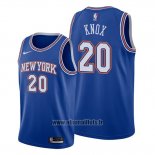 Maillot New York Knicks Kevin Knox No 20 Statement Bleu