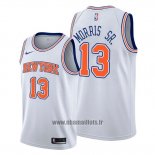 Maillot New York Knicks Marcus Morris Sr. No 13 Statement Blanc