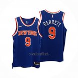 Maillot New York Knicks Rj Barrett NO 9 Icon Authentique Bleu