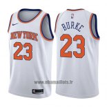 Maillot New York Knicks Trey Burke No 23 Association 2017-18 Blanc