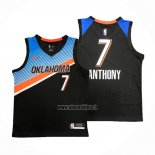 Maillot Oklahoma City Thunder Carmelo Anthony NO 7 Ville 2020-21 Noir