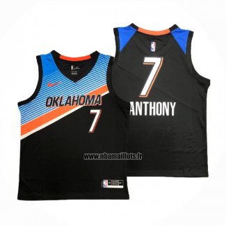 Maillot Oklahoma City Thunder Carmelo Anthony NO 7 Ville 2020-21 Noir