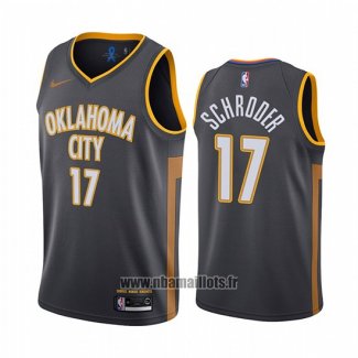 Maillot Oklahoma City Thunder Dennis Schroder No 17 Ville Noir