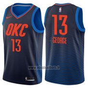 Maillot Oklahoma City Thunder Paul George No 13 Statement 2017-18 Bleu