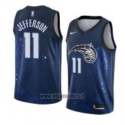 Maillot Orlando Magic Amile Jefferson No 11 Ville 2018 Bleu