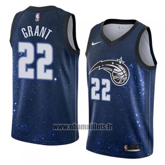 Maillot Orlando Magic Jerian Grant No 22 Ville 2018 Bleu