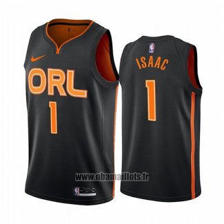 Maillot Orlando Magic Jonathan Isaac No 1 Ville Edition Noir