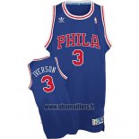 Maillot Philadelphia 76ers Allen Iverson No 3 Retro Bleu