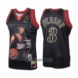 Maillot Philadelphia 76ers Allen Iverson Slam No 3 Retro Noir