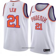 Maillot Phoenix Suns Alex Len No 21 Hardwood Classic 2018 Blanc