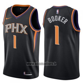 Maillot Phoenix Suns Devin Booker No 1 Statement 2017-18 Noir