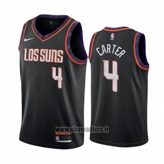 Maillot Phoenix Suns Jevon Carter No 4 Ville Noir