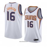 Maillot Phoenix Suns Tyler Johnson No 16 Association 2018 Blanc