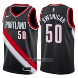 Maillot Portland Trail Blazers Caleb Swanigan No 50 Icon 2017-18 Noir