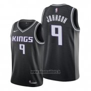 Maillot Sacramento Kings B.j. Johnson No 9 Statement Noir