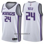 Maillot Sacramento Kings Buddy Hield No 24 Association 2017-18 Blanc