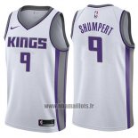 Maillot Sacramento Kings Iman Shumpert No 9 Association 2017-18 Blanc