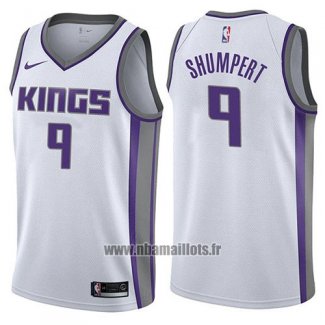 Maillot Sacramento Kings Iman Shumpert No 9 Association 2017-18 Blanc