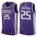 Maillot Sacramento Kings Justin Jackson No 25 Icon 2017-18 Volet