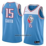 Maillot Sacramento Kings Vince Carter No 15 Ville 2018 Bleu