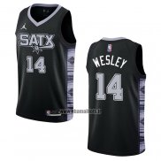 Maillot San Antonio Spurs Blake Wesley NO 14 Statement 2022-23 Noir