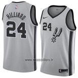 Maillot San Antonio Spurs Darrun Hilliard No 24 Statement 2018 Gris