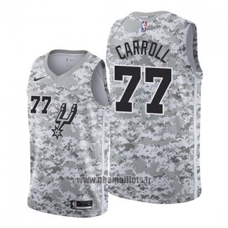 Maillot San Antonio Spurs Demarre Carroll No 77 Earned Camuflaje