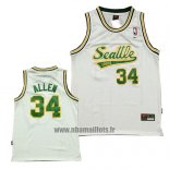 Maillot Seattle Supersonics Ray Allen No 34 Historic Blanc