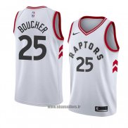 Maillot Tornto Raptors Chris Boucher No 25 Association 2018 Blanc