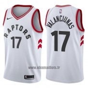 Maillot Tornto Raptors Jonas Valanciunas No 17 Association 2017-18 Blanc