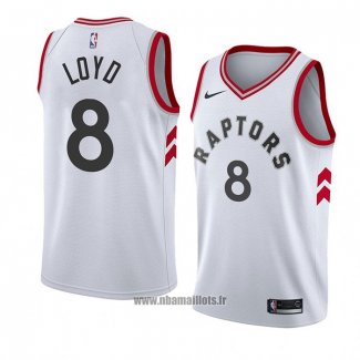 Maillot Tornto Raptors Jordan Loyd No 8 Association 2018 Blanc