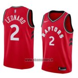 Maillot Tornto Raptors Kawhi Leonard No 2 Icon 2017-18 Rouge