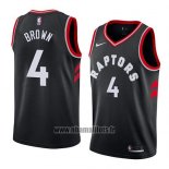 Maillot Tornto Raptors Lorenzo Brown No 4 Statement 2018 Noir