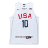 Maillot USA 2016 Kobe Bryant No 10 Blanc