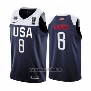 Maillot USA Harrison Barnes No 8 2019 FIBA Basketball World Cup Bleu