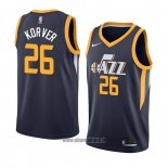 Maillot Utah Jazz Kyle Korver No 26 Icon 2018 Bleu