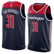 Maillot Washington Wizards Tomas Satoransky No 31 Statement 2018 Noir