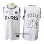 Maillot AJ x PSG Michael Jordan No 23 Blanc