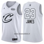 Maillot All Star 2018 Cleveland Cavaliers Lebron James No 23 Blanc