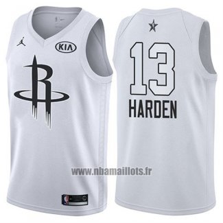 Maillot All Star 2018 Houston Rockets James Harden No 13 Blanc