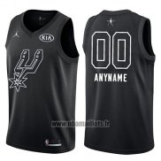 Maillot All Star 2018 San Antonio Spurs Nike Personnalise Noir