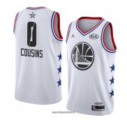 Maillot All Star 2019 Golden State Warriors Demarcus Cousins No 0 Blanc