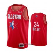 Maillot All Star 2020 Los Angeles Lakers Kobe Bryant No 24 Rouge