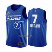 Maillot All Star 2021 Brooklyn Nets Kevin Durant No 7 Bleu